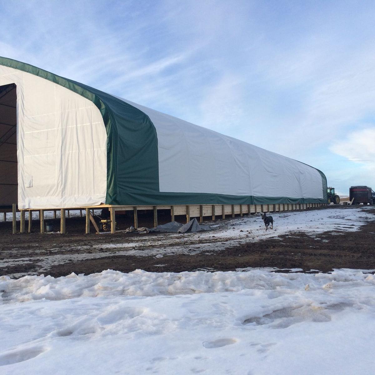 50′ Wide Double Truss Storage Buildings – Heavy-Duty PVC Shelter