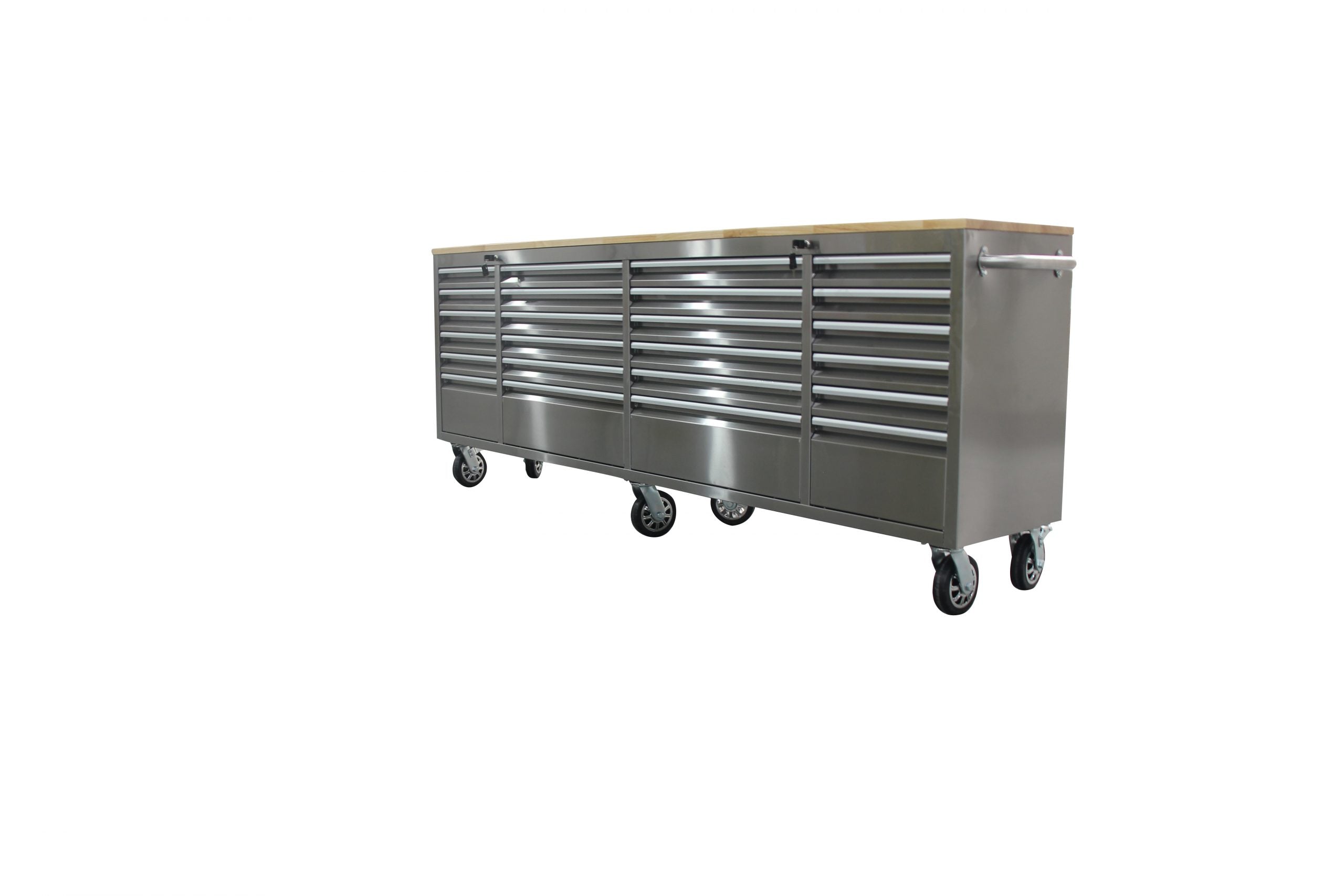 New 24-Drawer 8 ft Stainless Steel Tool Bench
