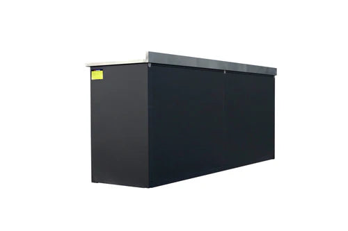 NEW! 7' Stainless Steel Garage Storage Cabinets with Workbench (20 Drawers)
