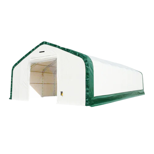 tent storage buildings 20FT DOUBLE TRUSS STORAGE SHELTER WITH FRONT&BACK WINCH DOOR