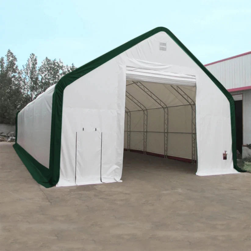 NEW 40FT WIDE DOUBLE TRUSS OUTDOOR STORAGE BUILDING