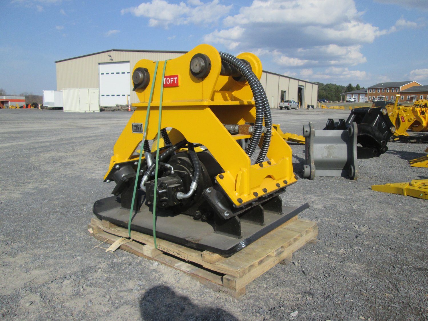 NEW TOFT HYDRAULIC PLATE COMPACTOR 31.5"x46" TAMPER