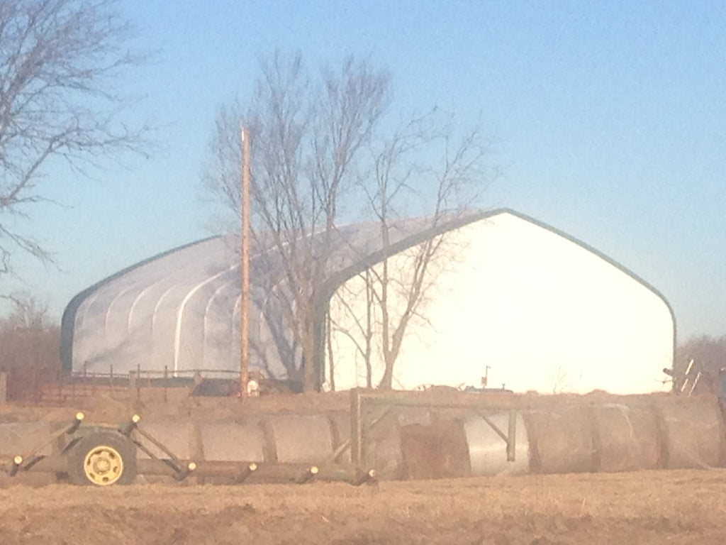 50′ Wide Double Truss Storage Buildings – Heavy-Duty PVC Shelter