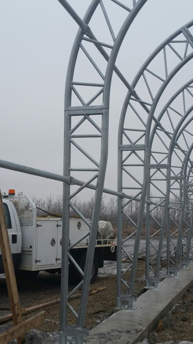 50′ Wide Double Truss Storage Buildings – Heavy-Duty PVC Shelter