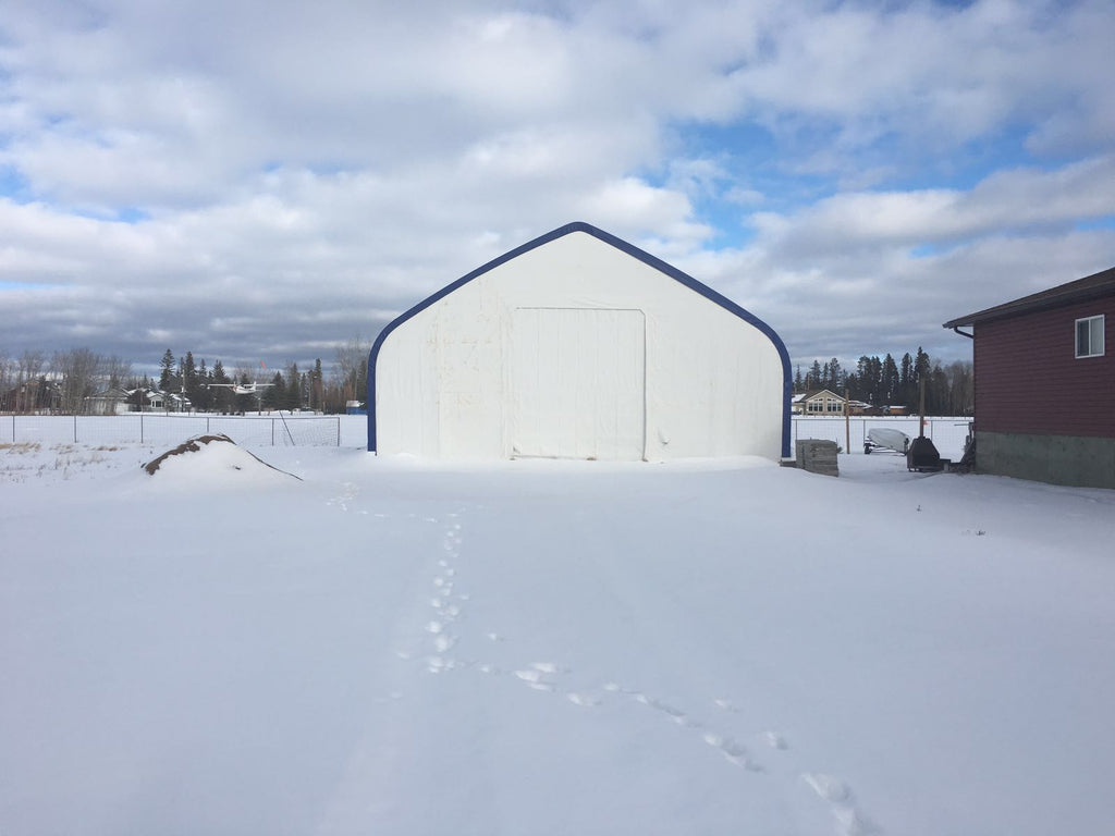 50′ Wide Double Truss Storage Buildings – Heavy-Duty PVC Shelter