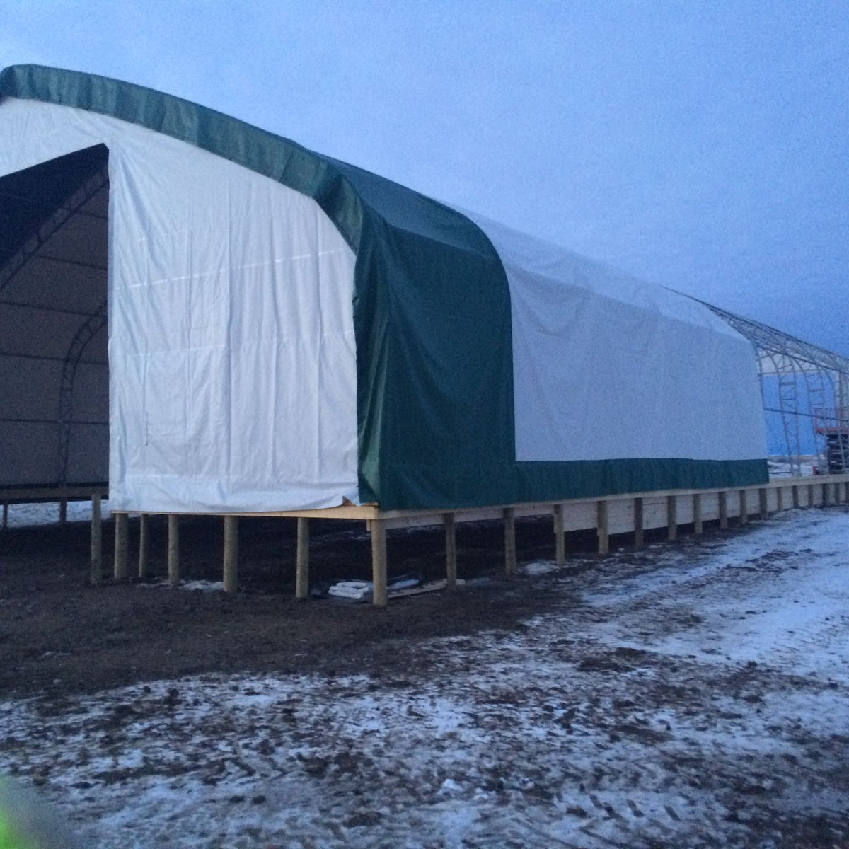 50′ Wide Double Truss Storage Buildings – Heavy-Duty PVC Shelter