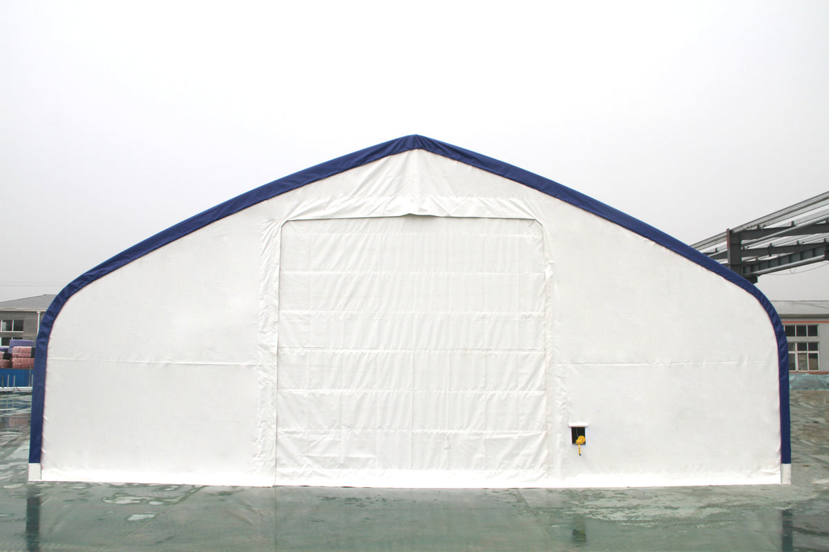 50′ Wide Double Truss Storage Buildings – Heavy-Duty PVC Shelter