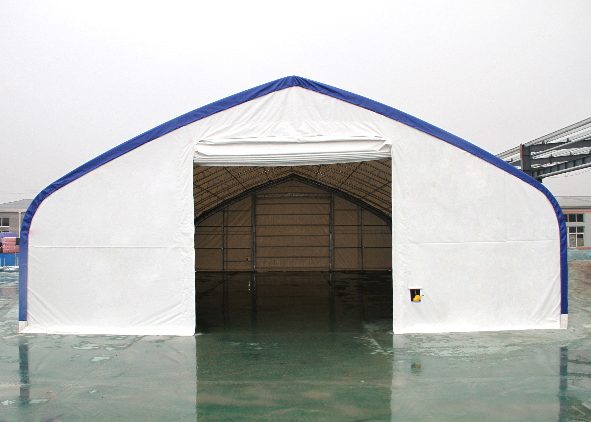 50′ Wide Double Truss Storage Buildings – Heavy-Duty PVC Shelter