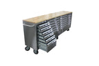 New 24-Drawer 8 ft Stainless Steel Tool Bench