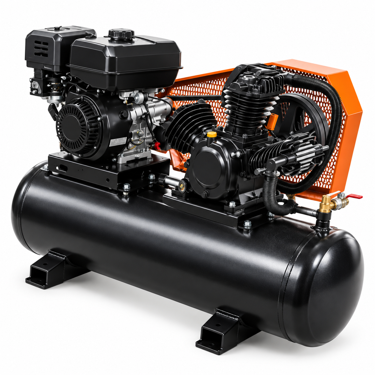 40 & 60 Gallon Gas-Powered Air Compressor – Heavy-Duty Industrial Air Compressor Portable