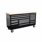 72" Heavy Duty Rolling Tool Box – Fatboy 17-Drawer Tool Chest & Workbench with Power Outlets & USB