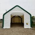 20FT DOUBLE TRUSS STORAGE SHELTER WITH FRONT&BACK WINCH DOOR