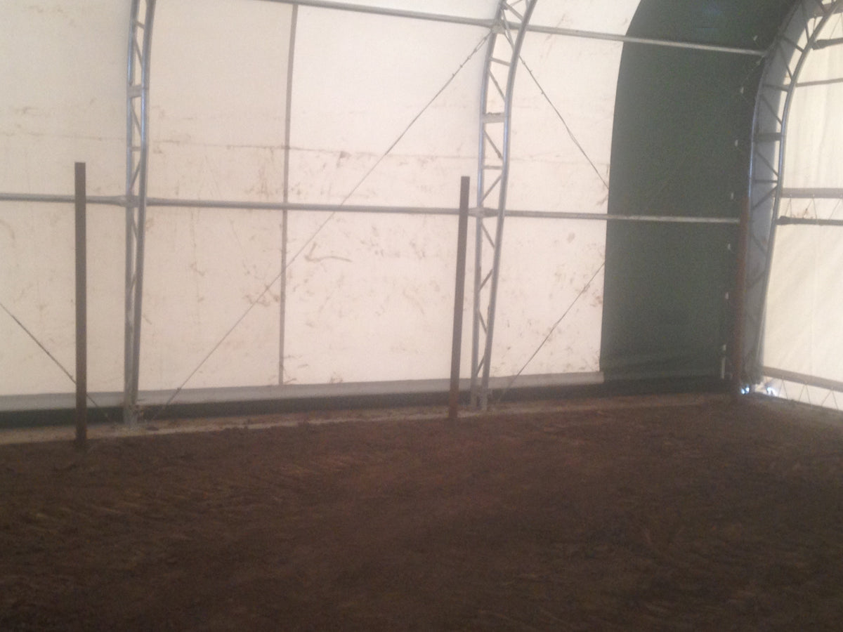 50′ Wide Double Truss Storage Buildings – Heavy-Duty PVC Shelter