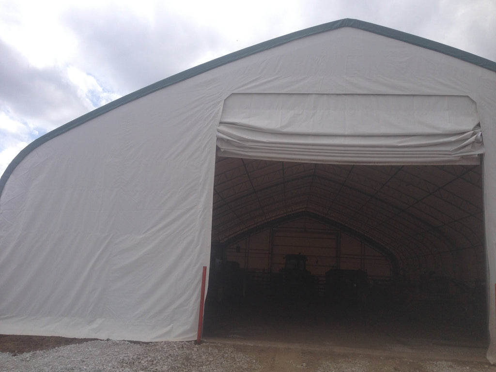 50′ Wide Double Truss Storage Buildings – Heavy-Duty PVC Shelter