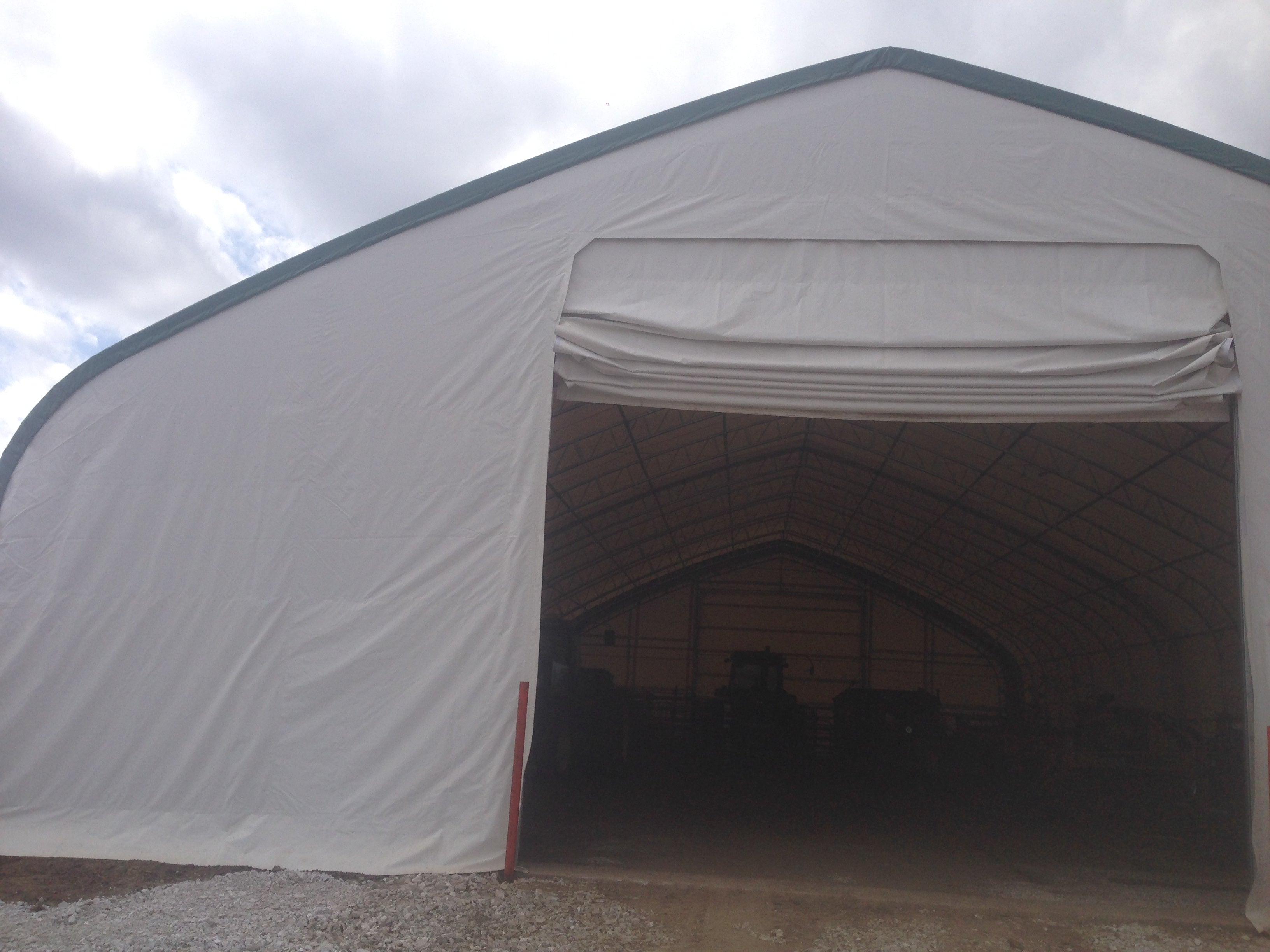 50′ Wide Double Truss Storage Buildings – Heavy-Duty PVC Shelter