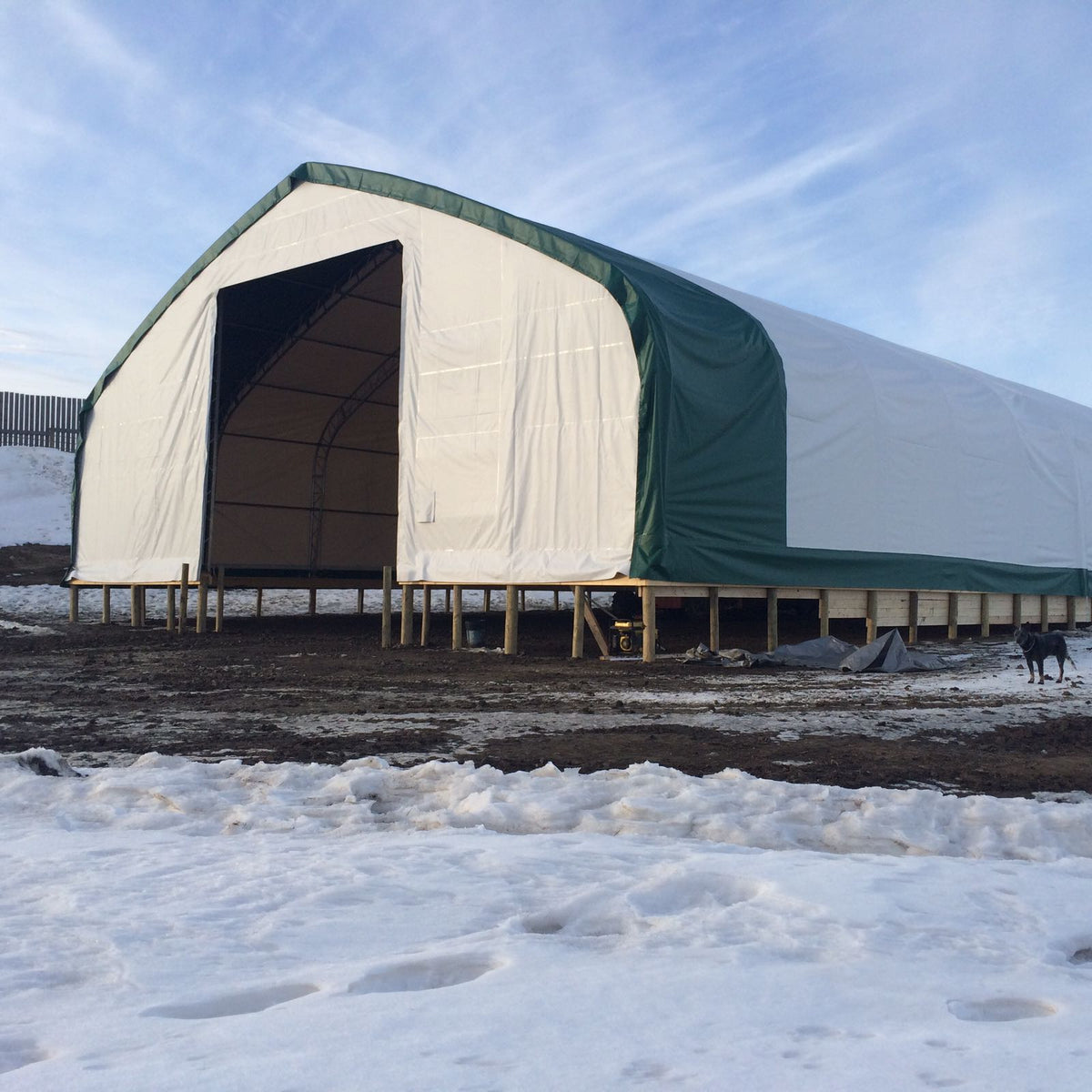 50′ Wide Double Truss Storage Buildings – Heavy-Duty PVC Shelter