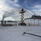50′ Wide Double Truss Storage Buildings – Heavy-Duty PVC Shelter