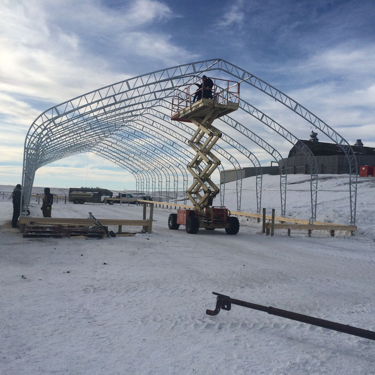 50′ Wide Double Truss Storage Buildings – Heavy-Duty PVC Shelter