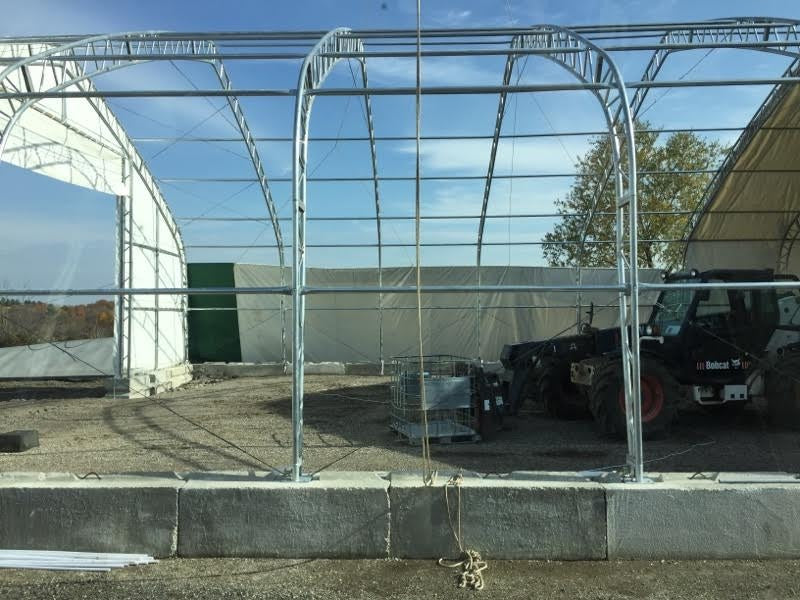 50′ Wide Double Truss Storage Buildings – Heavy-Duty PVC Shelter