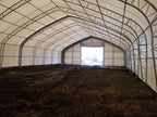 50′ Wide Double Truss Storage Buildings – Heavy-Duty PVC Shelter