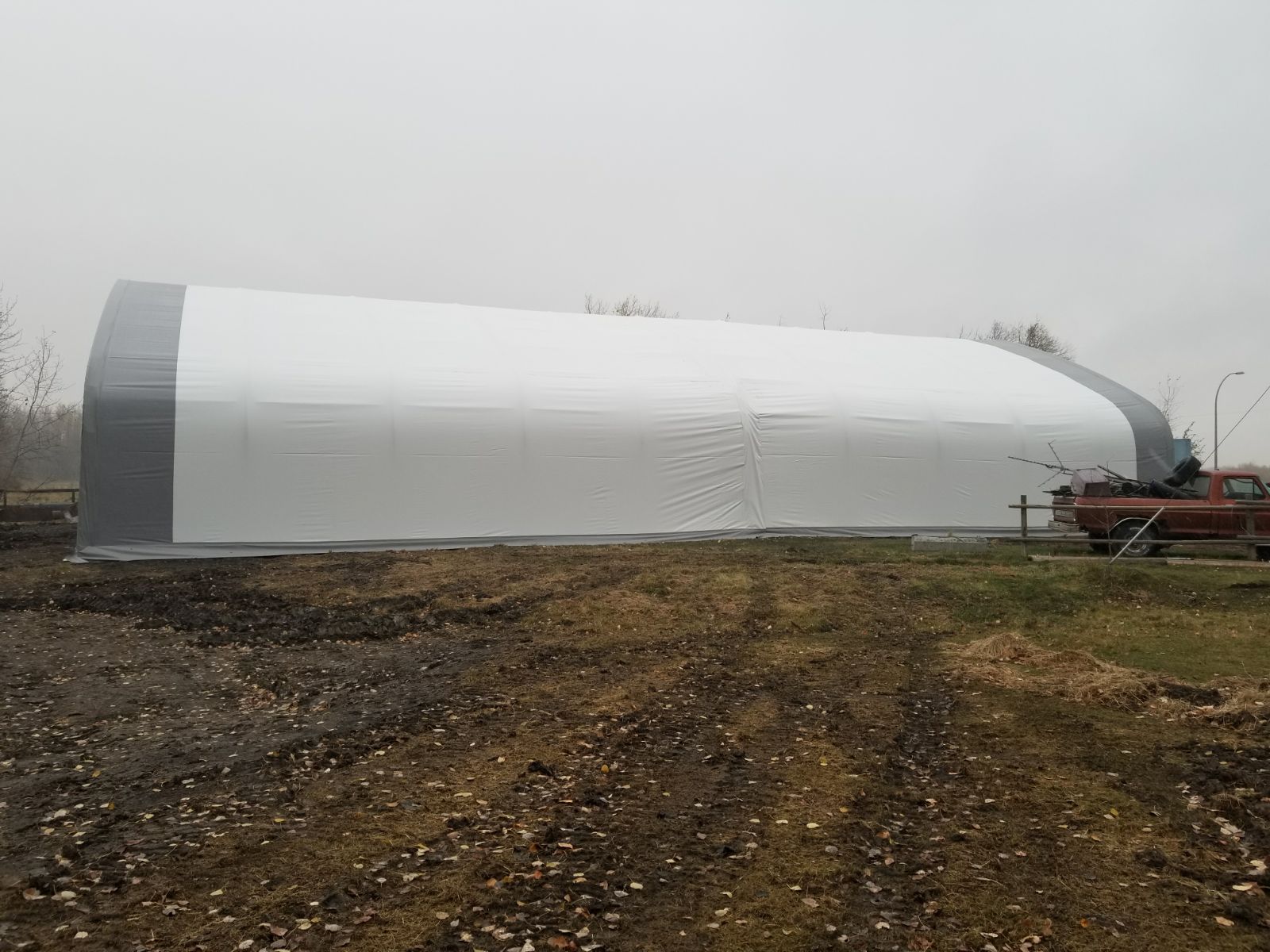 50′ Wide Double Truss Storage Buildings – Heavy-Duty PVC Shelter