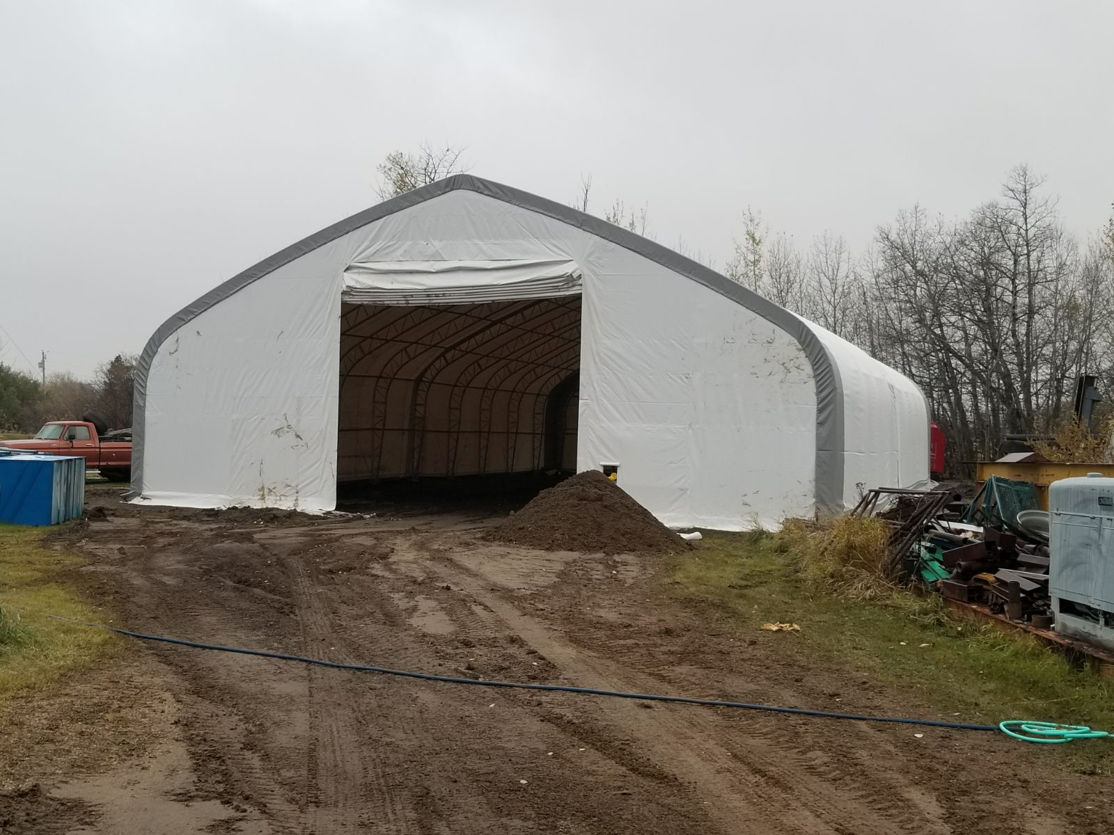 50′ Wide Double Truss Storage Buildings – Heavy-Duty PVC Shelter