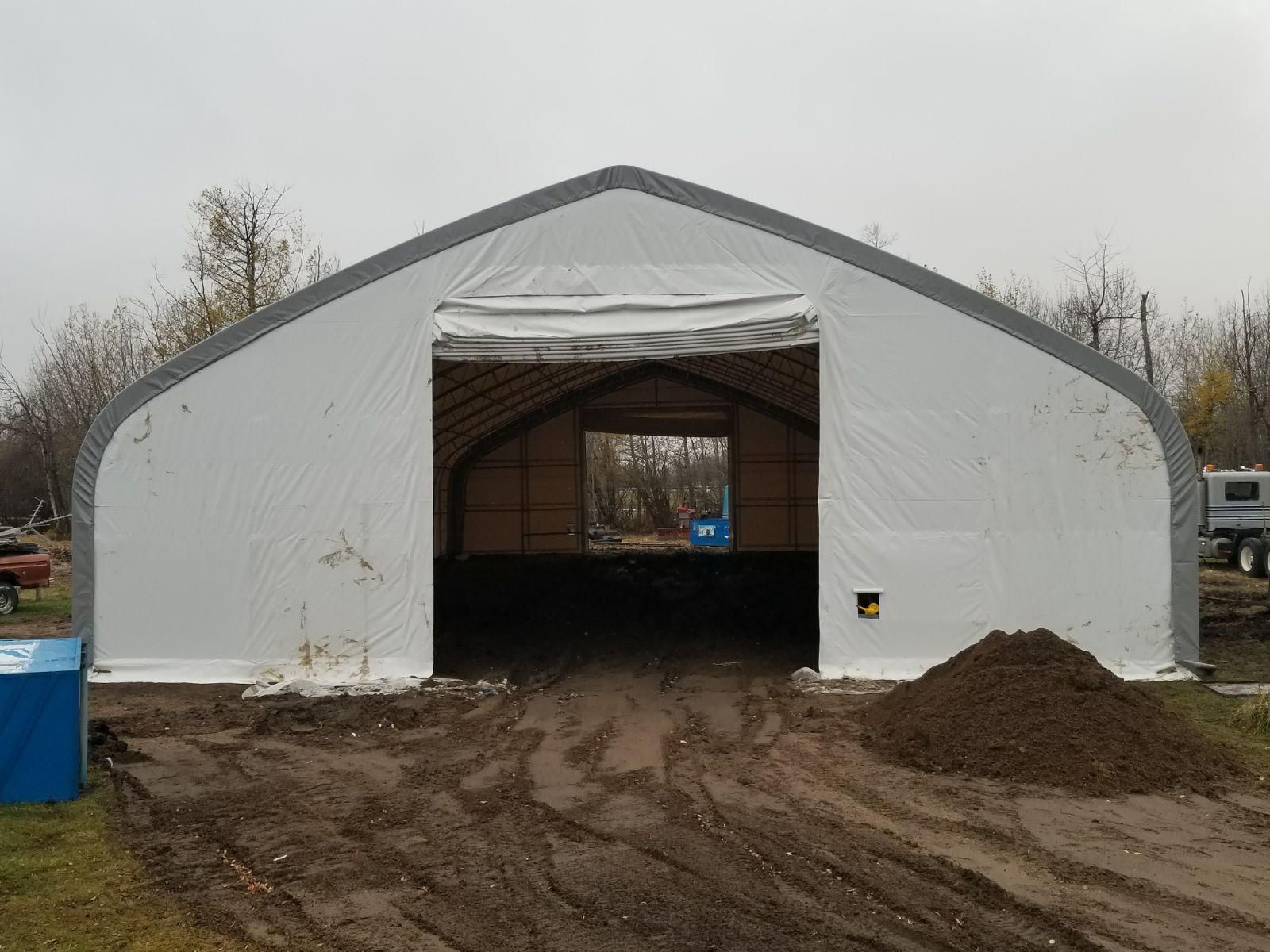 50′ Wide Double Truss Storage Buildings – Heavy-Duty PVC Shelter