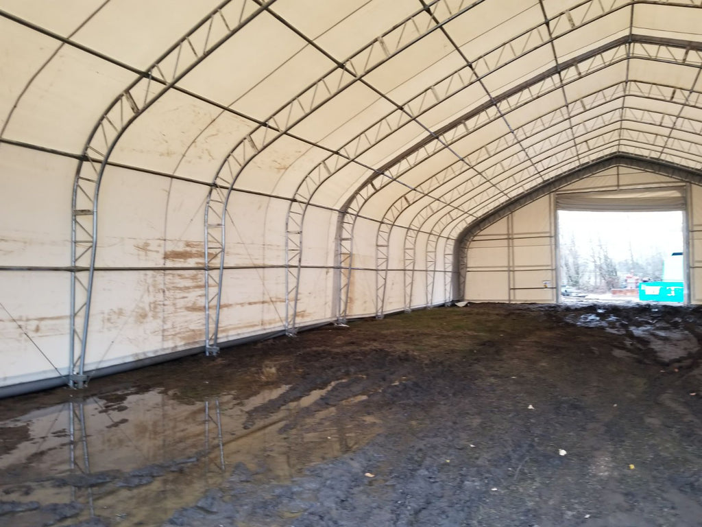 50′ Wide Double Truss Storage Buildings – Heavy-Duty PVC Shelter
