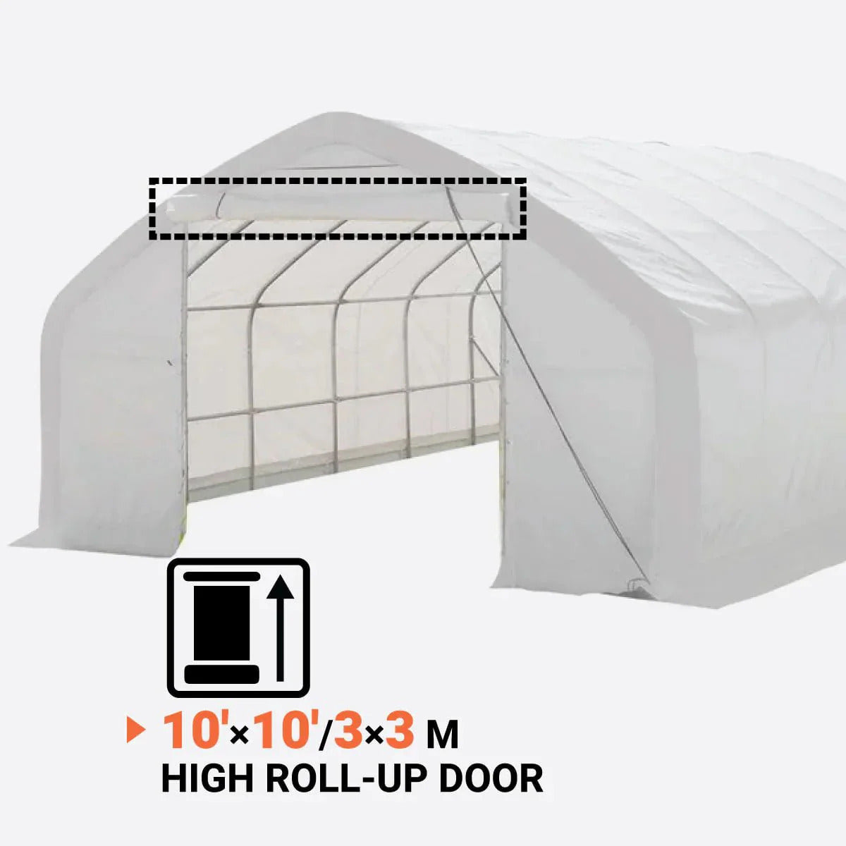 NEW 20X40X12 PEAK STORAGE SHELTER