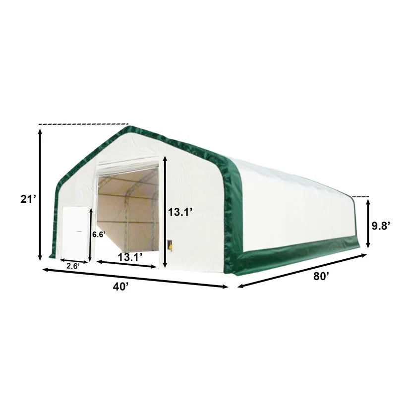 NEW 40FT WIDE DOUBLE TRUSS OUTDOOR STORAGE BUILDING